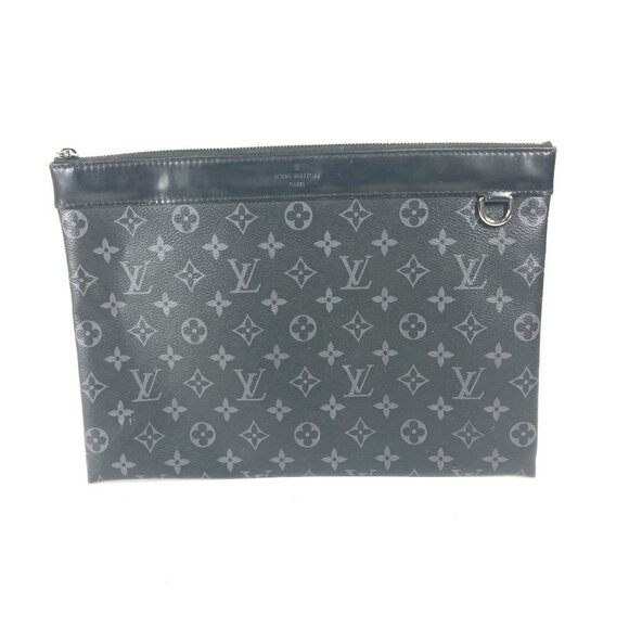 LOUIS VUITTON Black Monogram Pouch - Picture 1 of 15